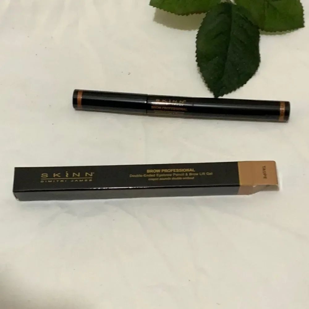 skinn dimitri james double ended eyebrow pencil and brow lift gel Taupe